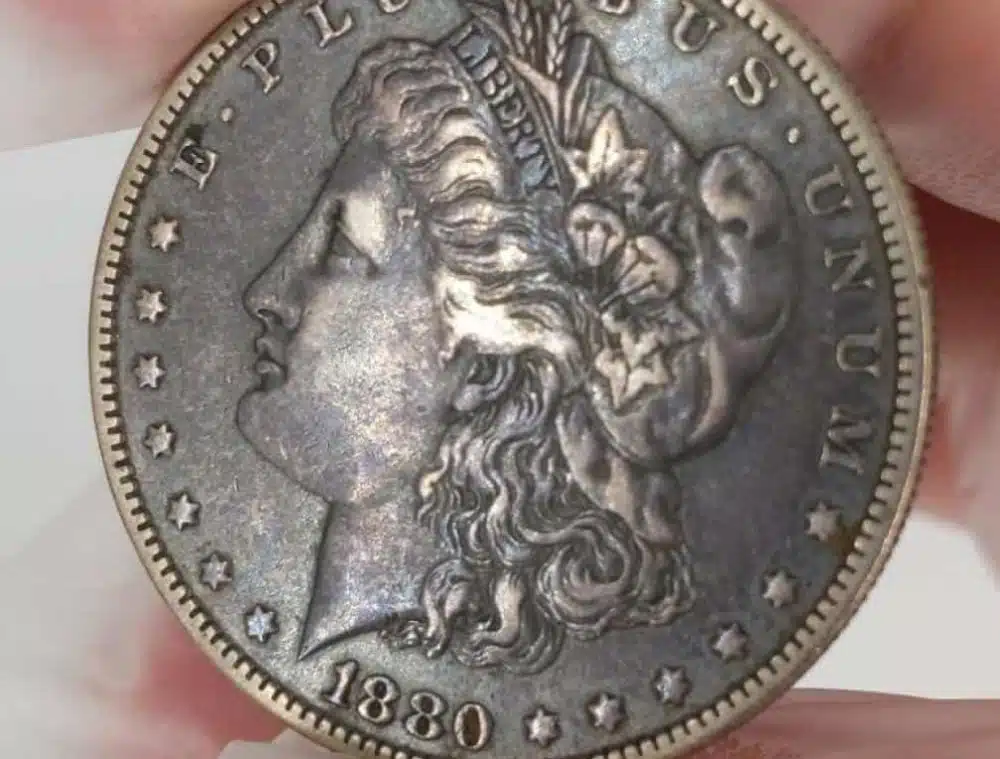1880 Morgan Silver Dollar without Mint Mark
