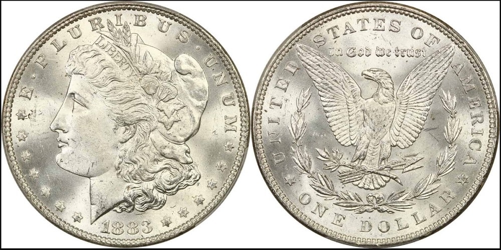 1883 Morgan Silver Dollars with No Mint Mark