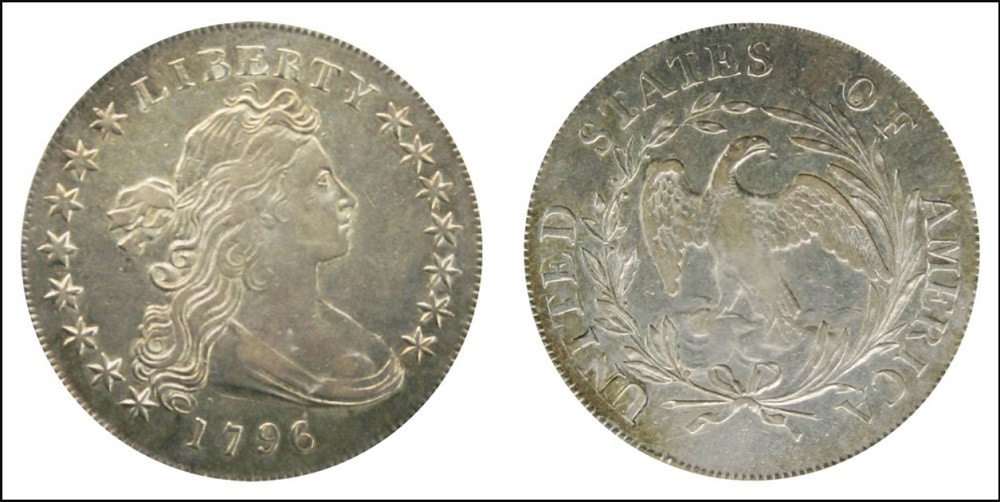 Small Date-Letters 1796 Draped Bust Silver Dollar