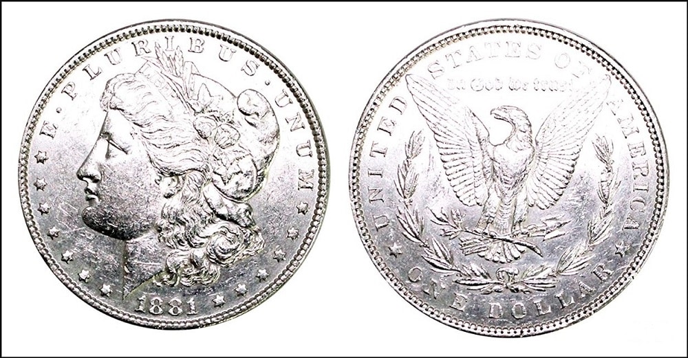 Uncirculated 1881 Morgan Silver Dollar
