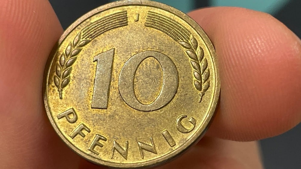 Current value of the 10 Pfenning 1950 Coin