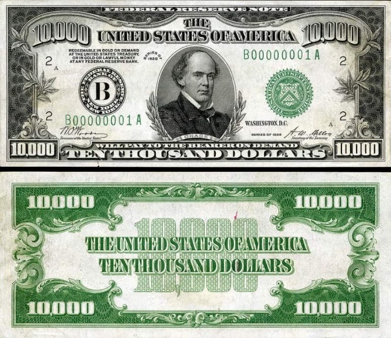 10,000 Dollar Bill Value - Value In Different Conditions - Future Art Fair