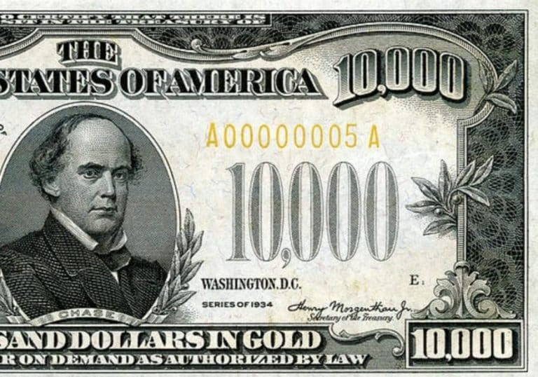 10,000 Dollar Bill Value - Value In Different Conditions - Future Art Fair
